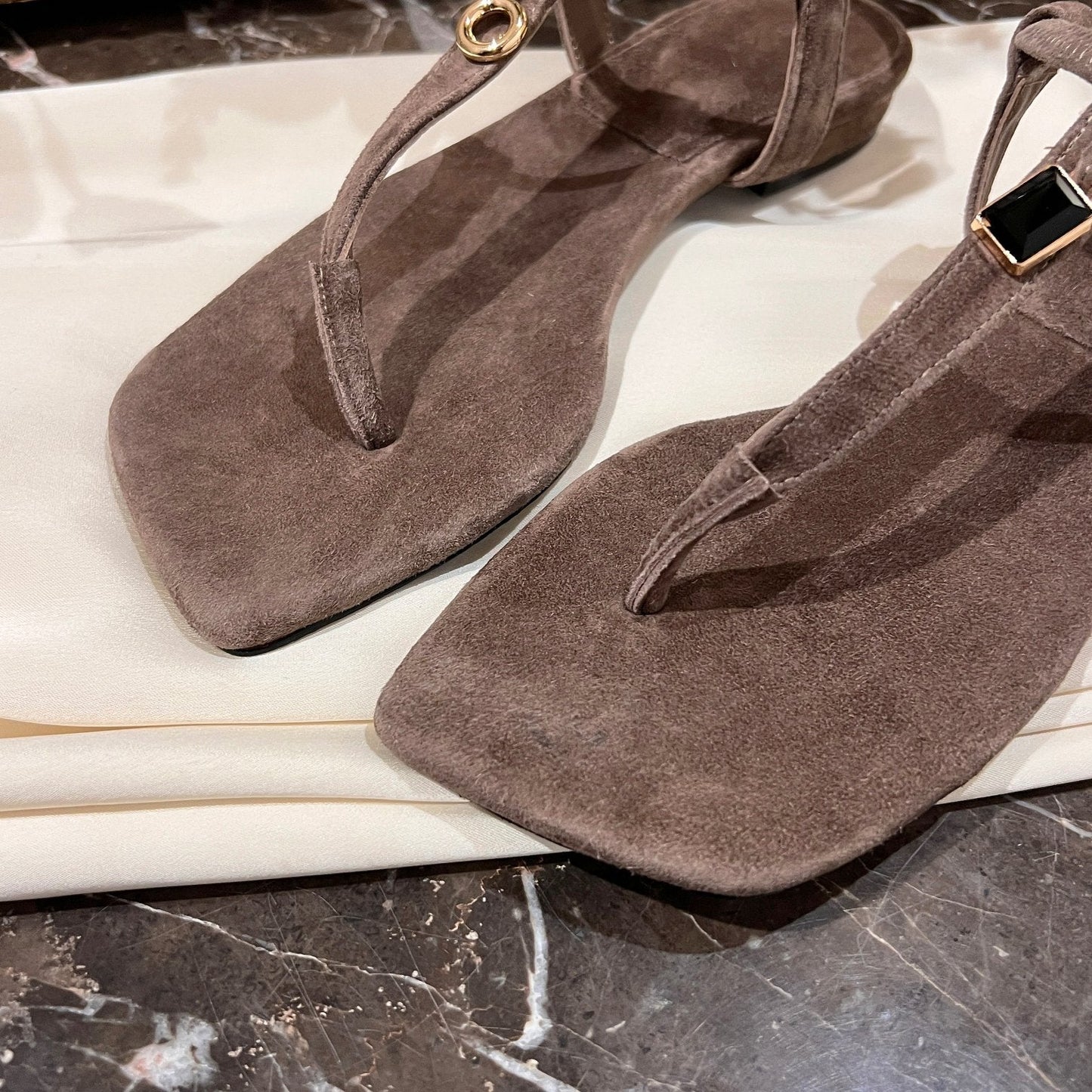 LP MINDIL SANDAL BROWN SUEDE - 35