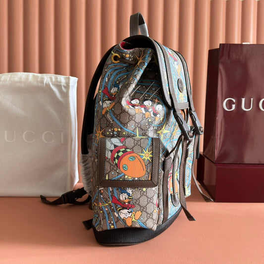 РЮКЗАК GUCCI 25S 44 СМ З ТЕЛЯЧОЇ ШКІРИ РІЗНОКОЛЬОРОВИЙ