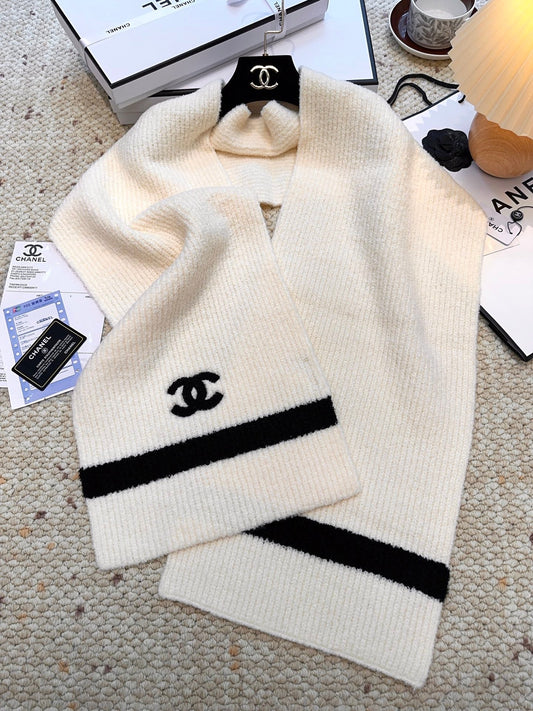 ШАРФ CHANEL 25S 175 СМ З ВОЛОКНА ВОЛНА КАШЕМІР 943160