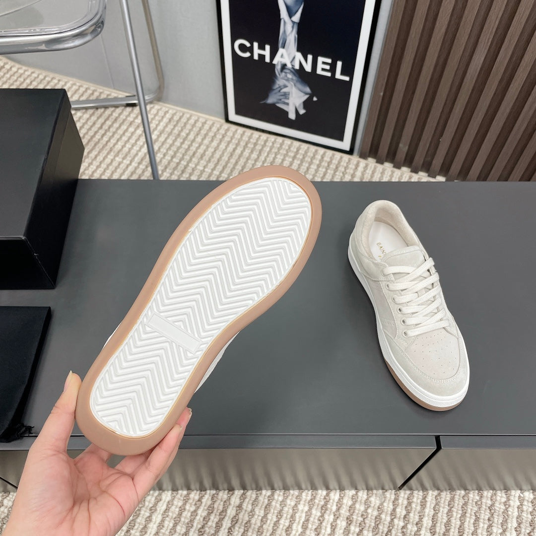 SL/61 SNEAKERS IN PALE GRAY SUEDE - 35