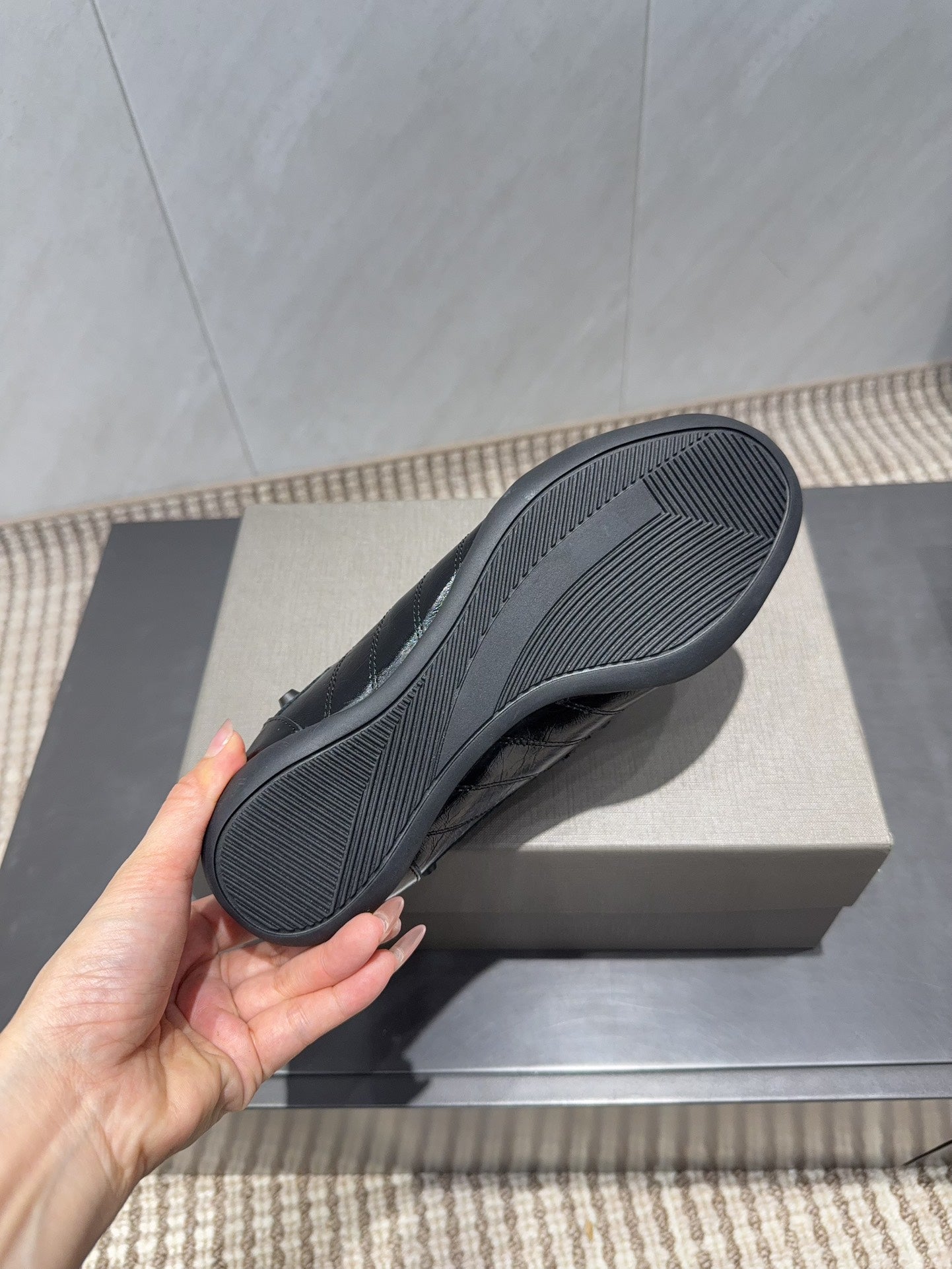 BALENCIAGA 25S SNEAKER IN BLACK CALFSKIN - 35