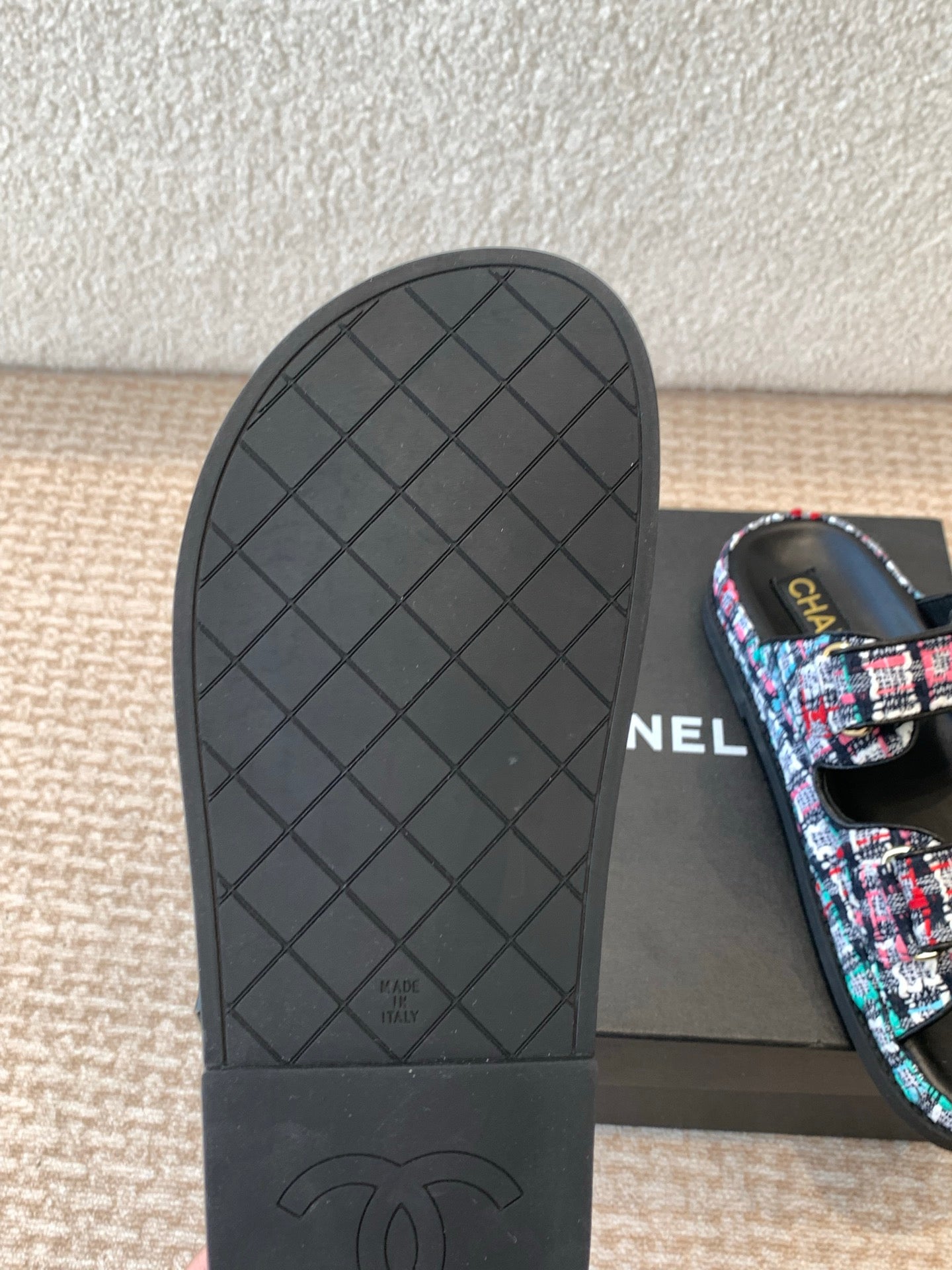 DAD SANDAL IN COLORFUL FABRIC WITH SEQUINS MULE - 35