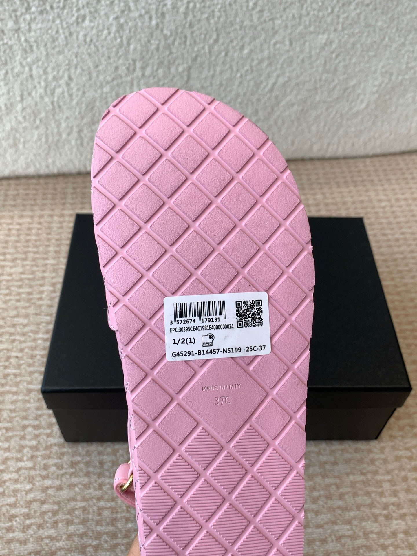 DAD SANDAL IN PALE PINK CALFSKIN - 35