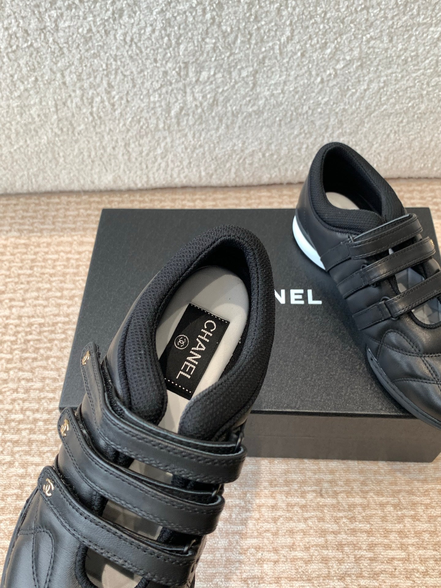 MARY JANE SNEAKERS IN BLACK LAMBSKIN - 35
