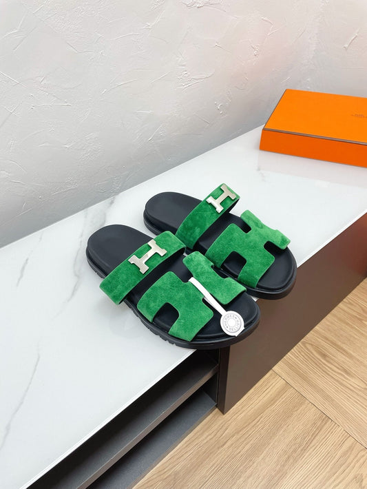 ШКІРЯНІ САНДАЛІЇ CHYPRE SANDAL OCEAN SUEDE З ПРЯЖКОЮ H – 34