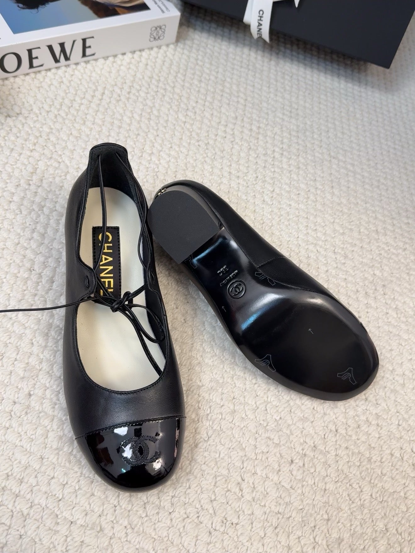 MARY JANE PUMPS 55 MM IN BLACK LAMBSKIN - 34