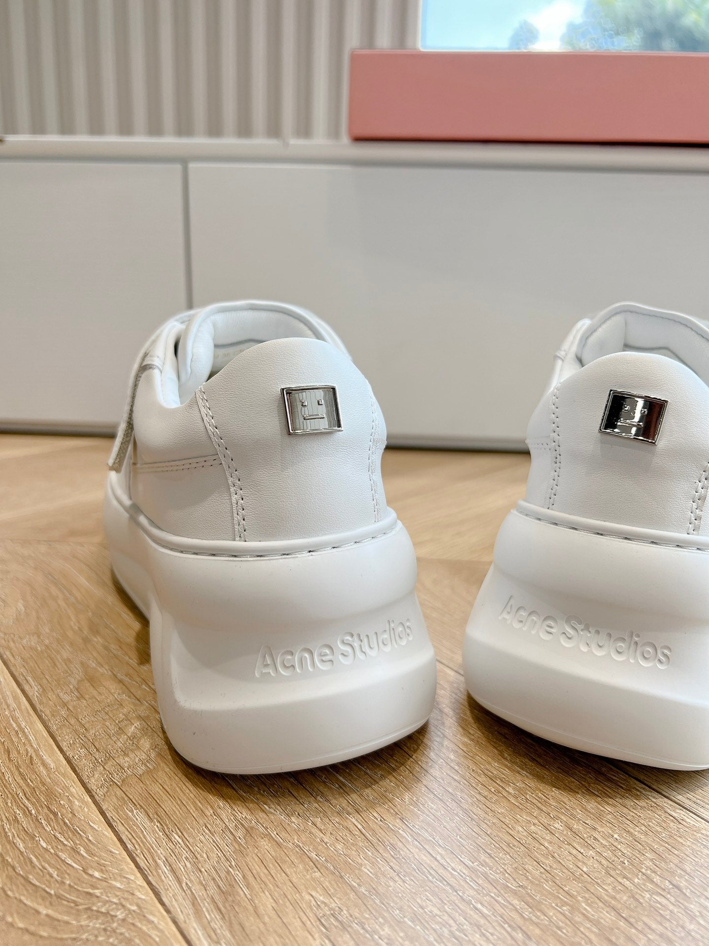 ACNE STUDIO SNEAKER IN WHITE LAMBSKIN - 35