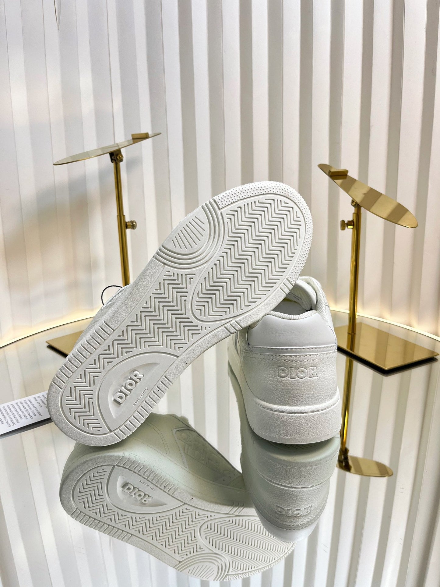 B27 LOW-TOP SNEAKER WHITE SMOOTH CALFSKIN - 35