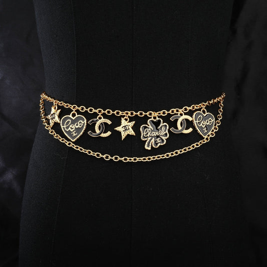 CHANEL 25S GOLD CHAIN BELT 611795 - 30