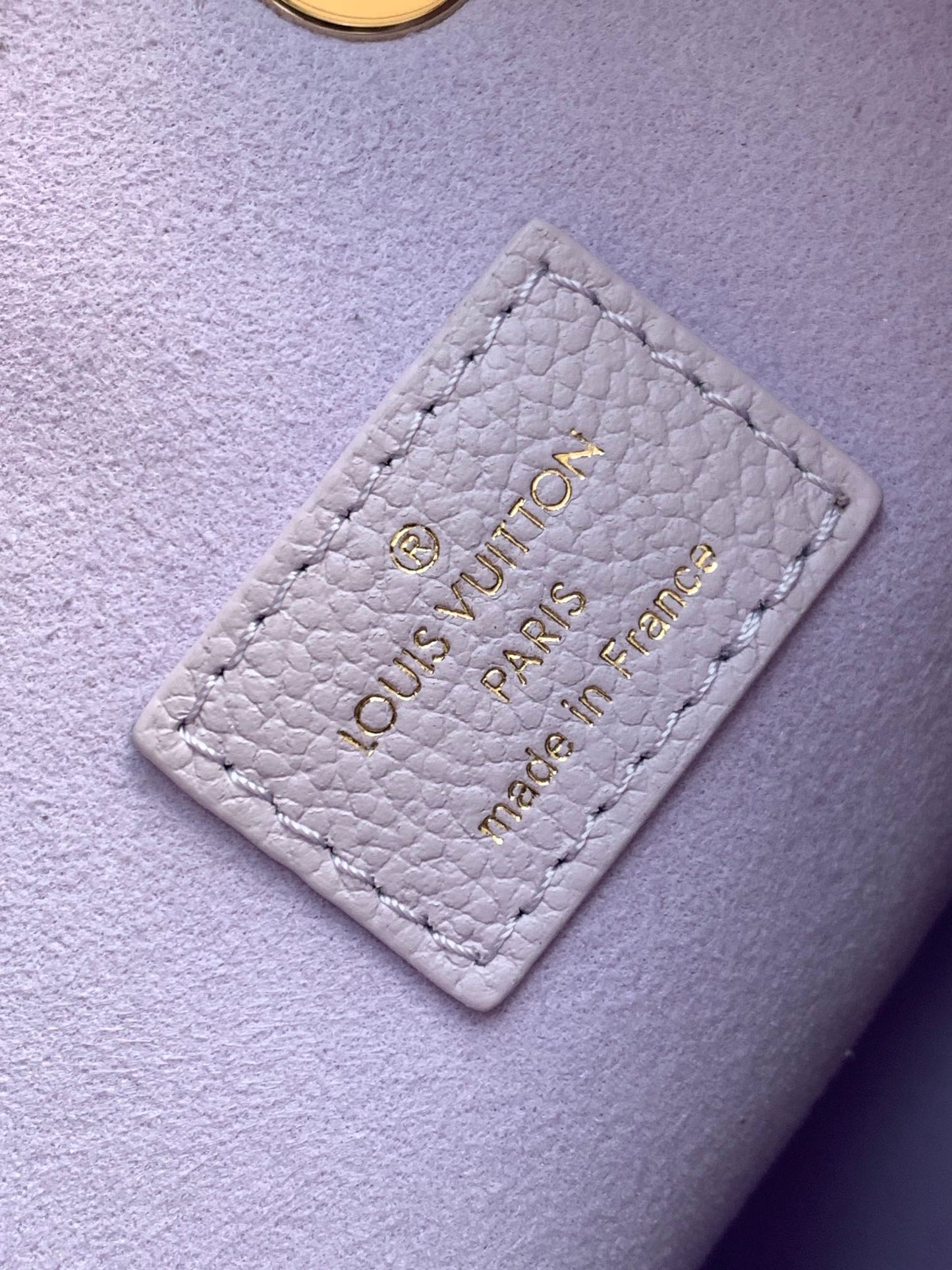 LV 25S NÉONOÉ BB 20 IN MISTY PURPLE CALFSKIN GOLD HARDWARE