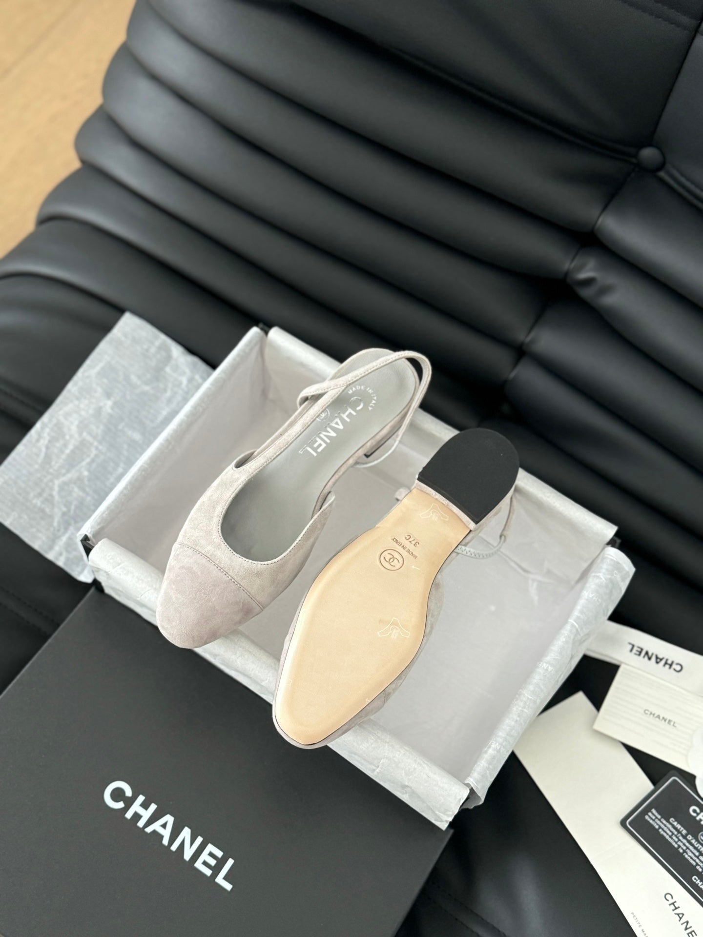 CLASSIC SLINGBACK GREY CLOUD SUEDE - 35