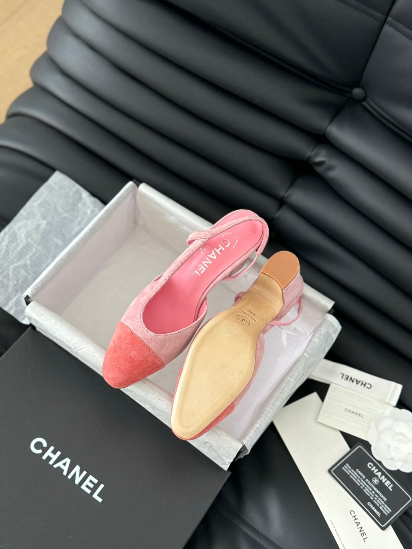 CLASSIC HIGH SLINGBACK LIGHT PINK SUEDE - 35