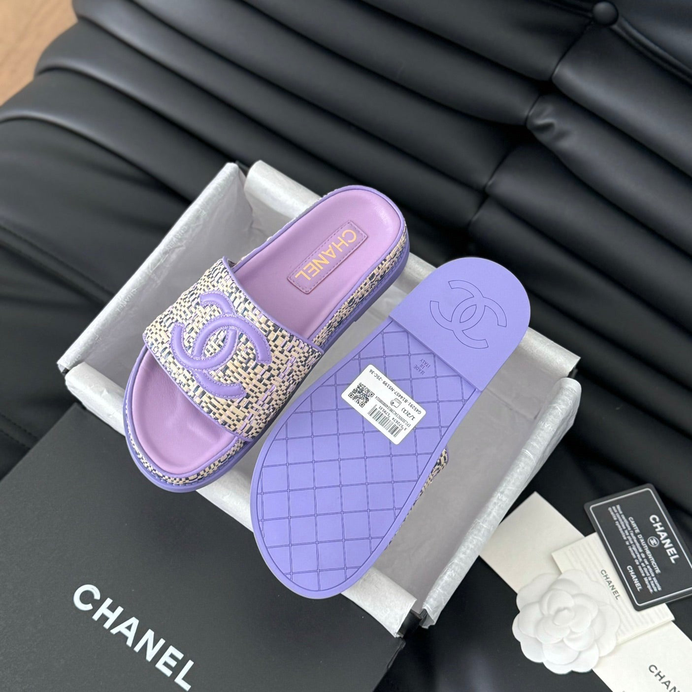 Slippers Sheepskin Heather Purple - 35