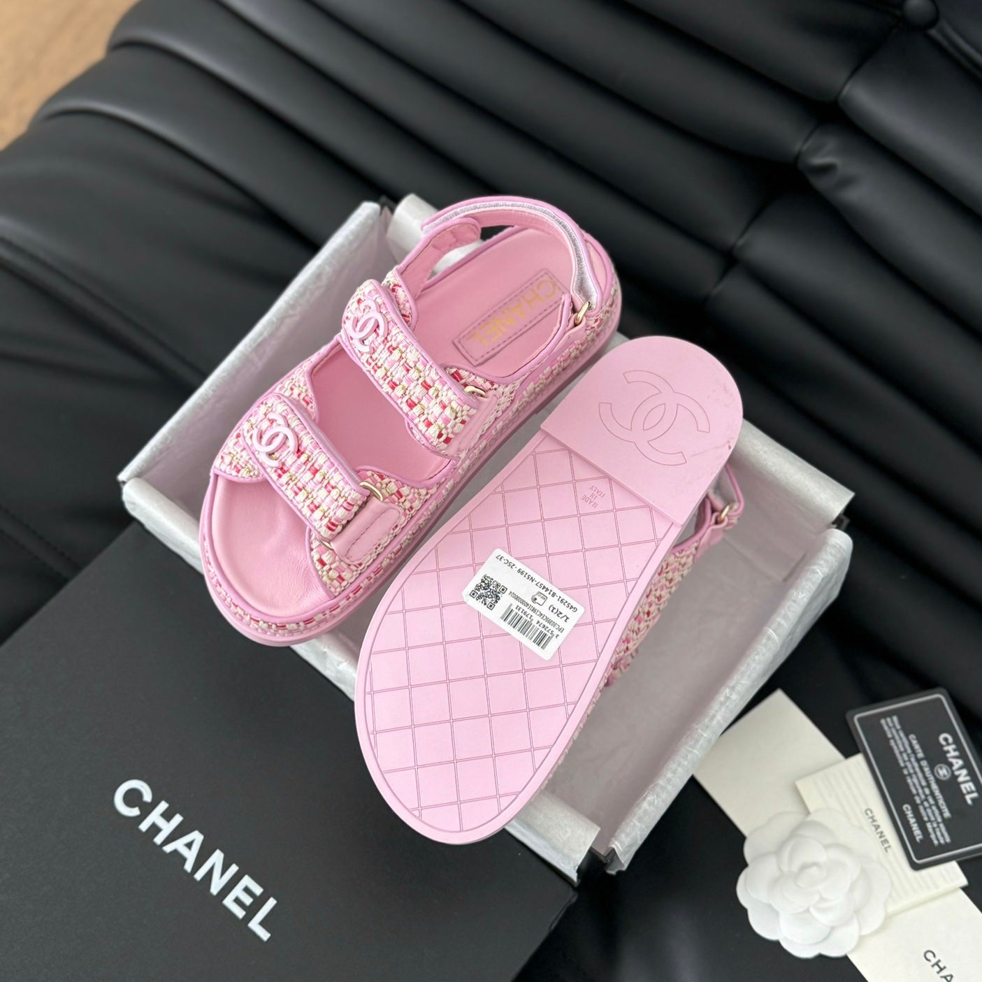 Dad Sandals Sheepskin Light Pink - 35