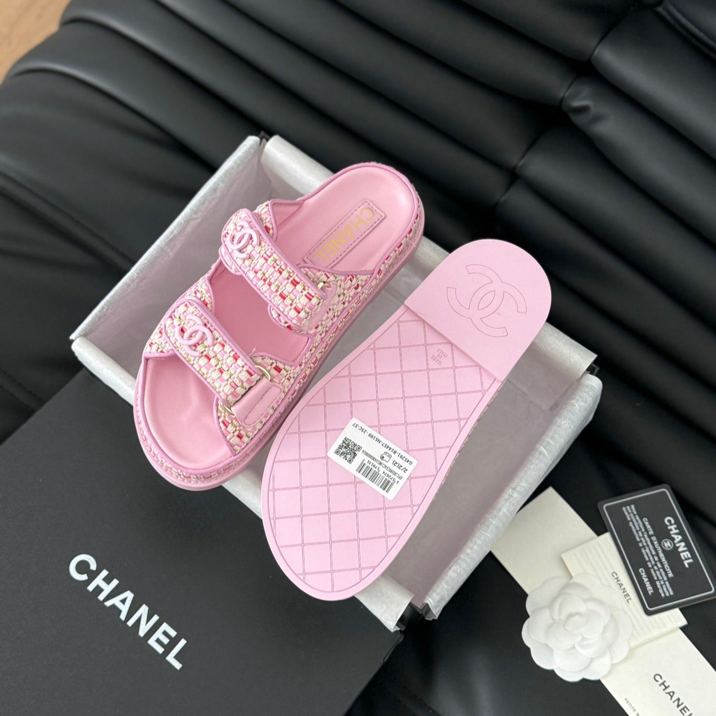 Mule Sandals Sheepskin Light Pink - 35