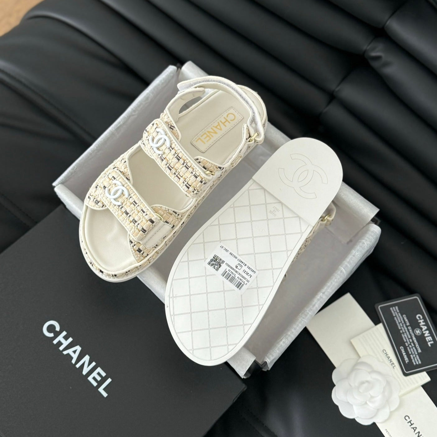 Dad Sandals Sheepskin Beige Cream - 35