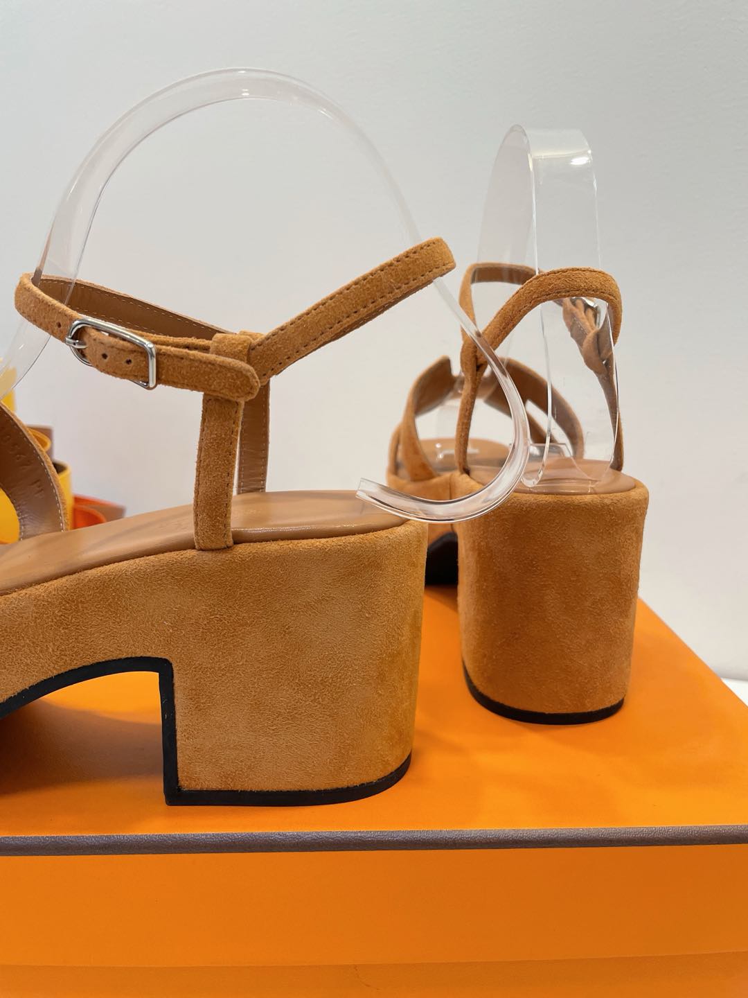 JAM 30 SANDAL IN CINNAMON BROWN SUEDE - 35