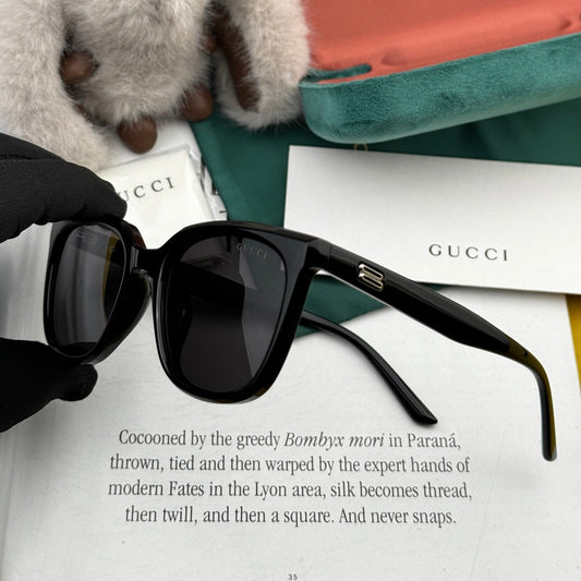 SQUARE FRAME SUNGLASSES G57712 IN ACETATE - Woody brown