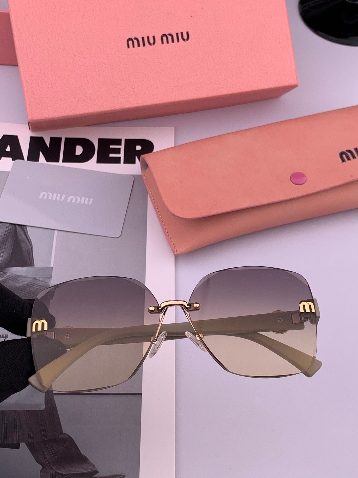 RUNWAY SQUARE SUNGLASSES M6550 IN ACETATE - Beige
