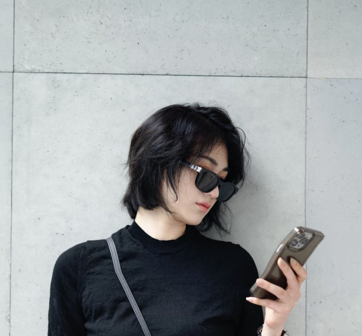 MONTAIGNE SUNGLASS CD6113 IN ACETATE - Black