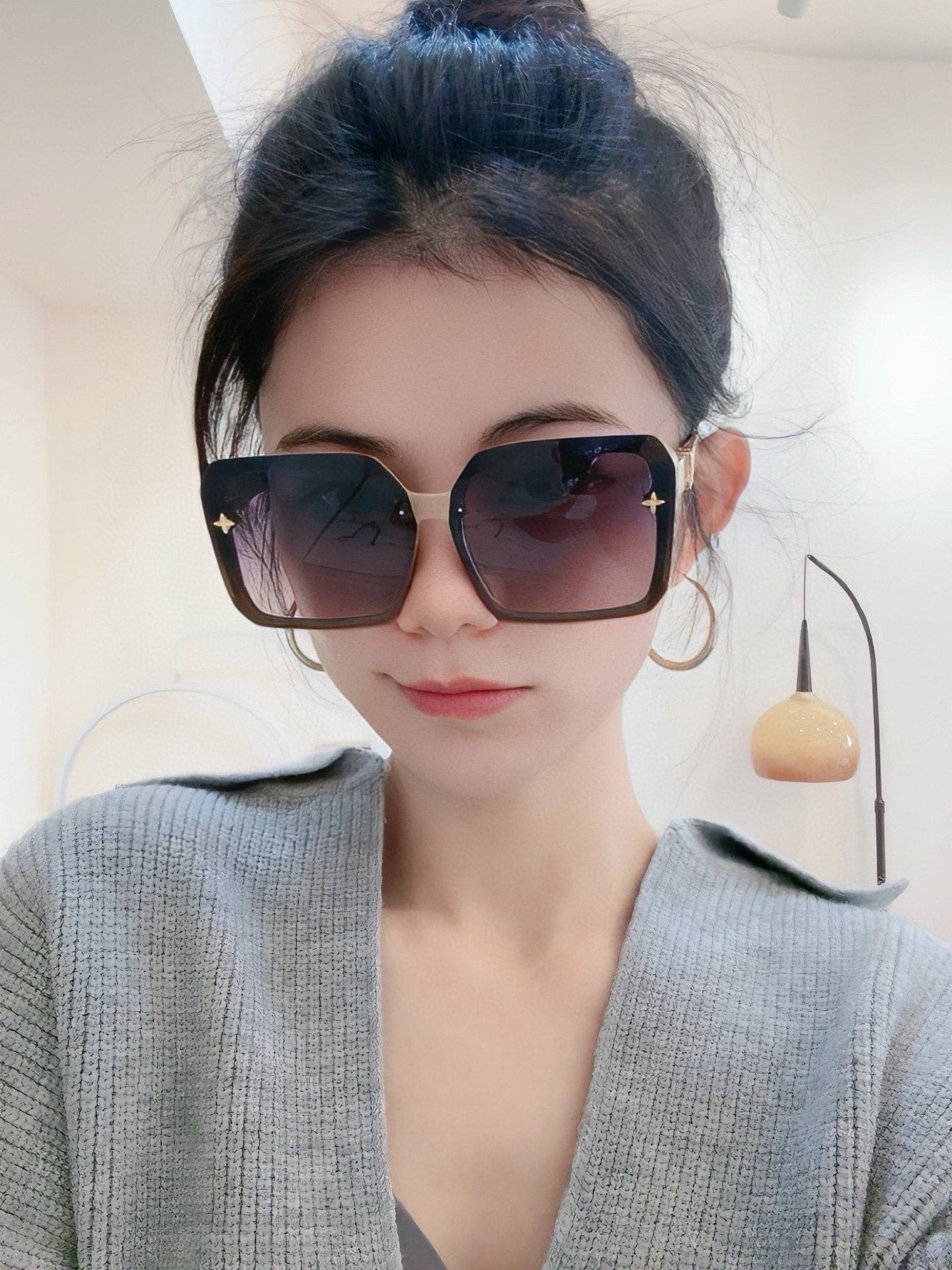 SQUARE SUNGLASSES L8148 IN ACETATE - Small