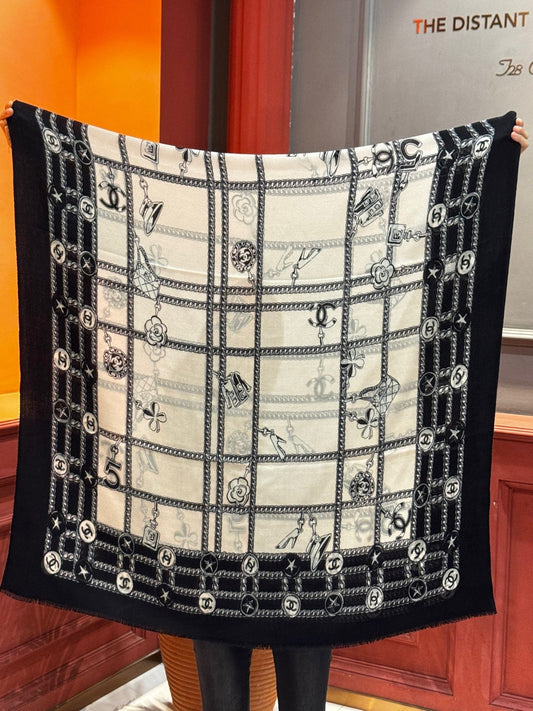 ШАРФ CHANEL 25S 200 З КАШМІРУ 931948