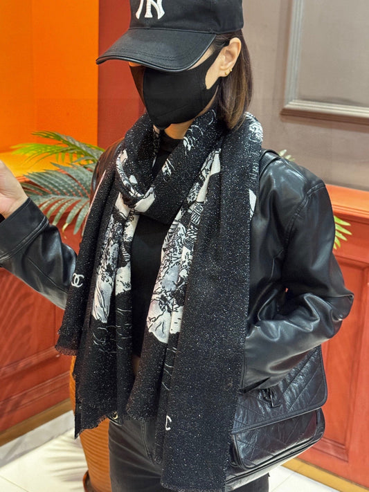 ШАРФ CHANEL 25S 200 СМ З КАШМІРУ 941754
