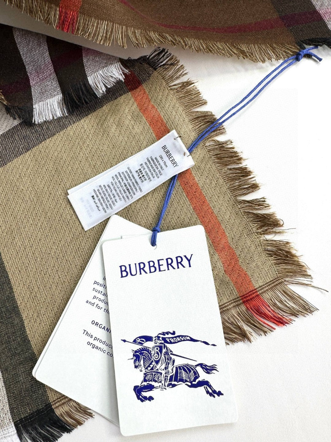 BBR SCARF 220 CM IN SILK CASHMERE 481240