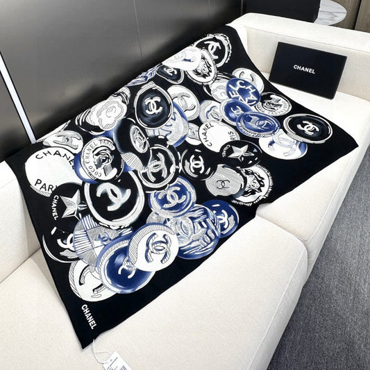 ШАРФ CHANEL 25S 140 З КАШМІРУ ТА ШОВКУ 642079