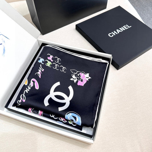 CHANEL 25S ШАРФ 90 З ШОВКУ 735829