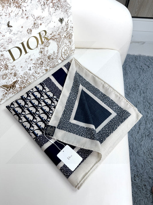ШАРФ DIOR 140 СМ ІЗ СУМІШІ КАШМІРУ ТА ШОВКУ 699256