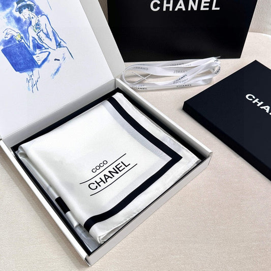 CHANEL 25S ШАРФ 90 ШОВК 732131