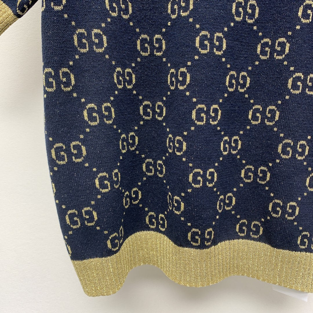 GUCCI SHORT-SLEEVE KNIT TOP 257396