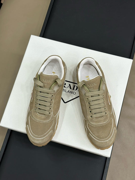 PRA TRAIL FADED SUEDE SNEAKERS LIGHT BROWN - 35