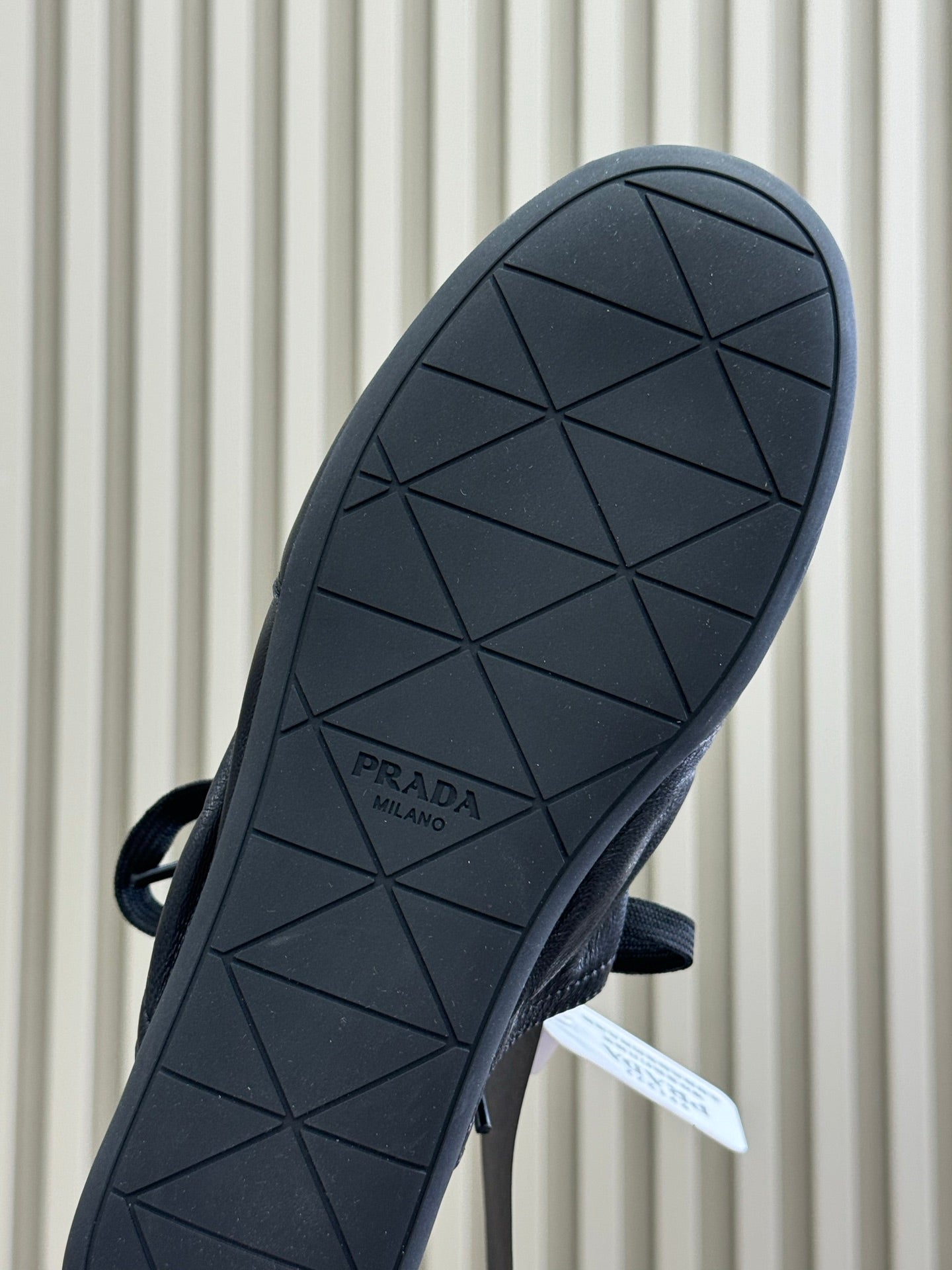PRADA 25S COLLAPSE MULES IN BLACK CALFSKIN - 35
