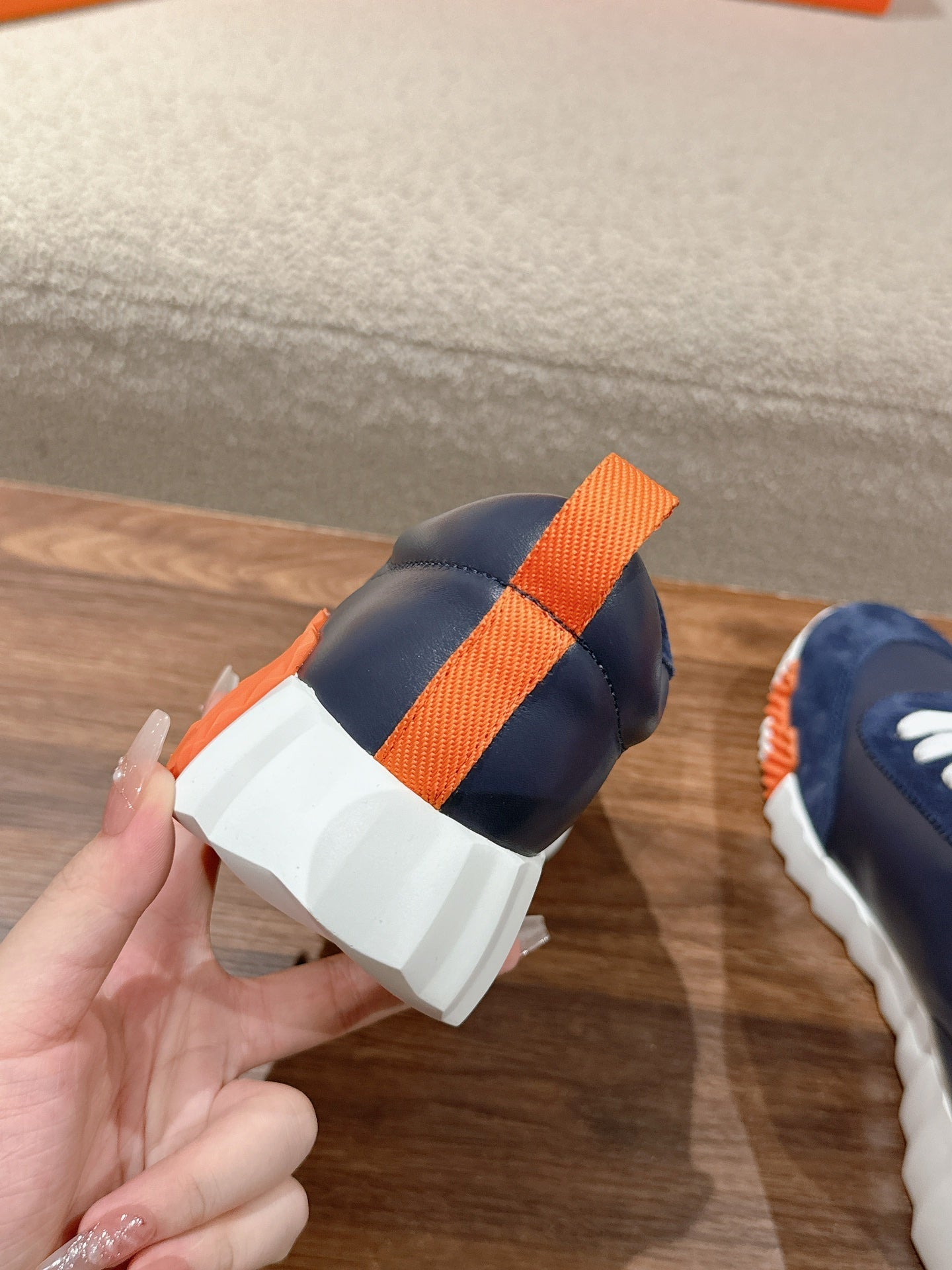 MAINLAND SNEAKER IN NAVY BLUE SUEDE AND CALFSKIN 959294 - 35