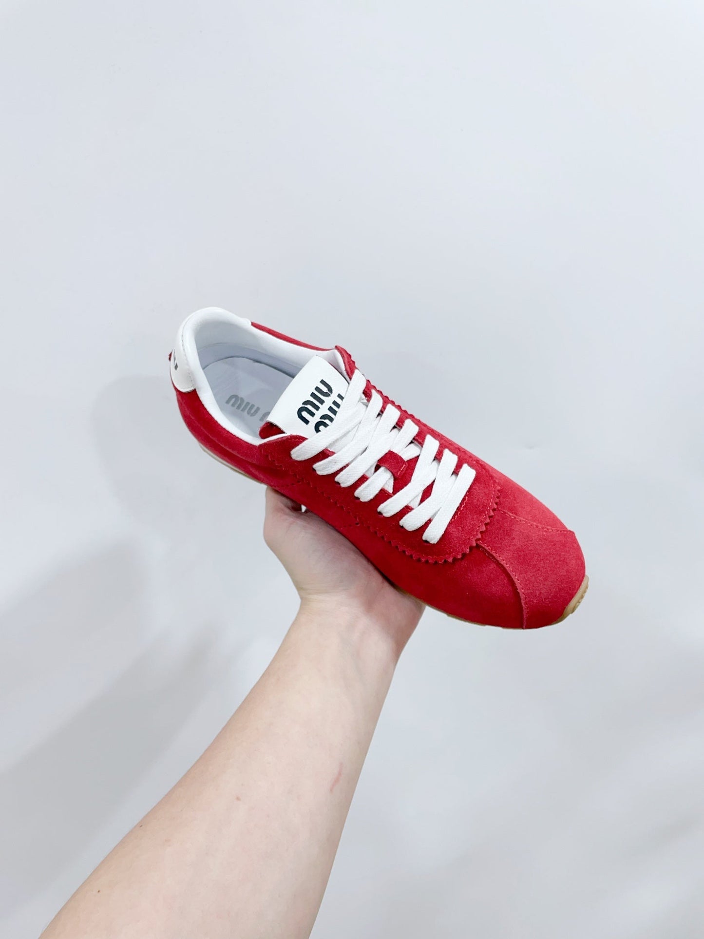 PLUME SUEDE SNEAKERS WATERMELON - 35