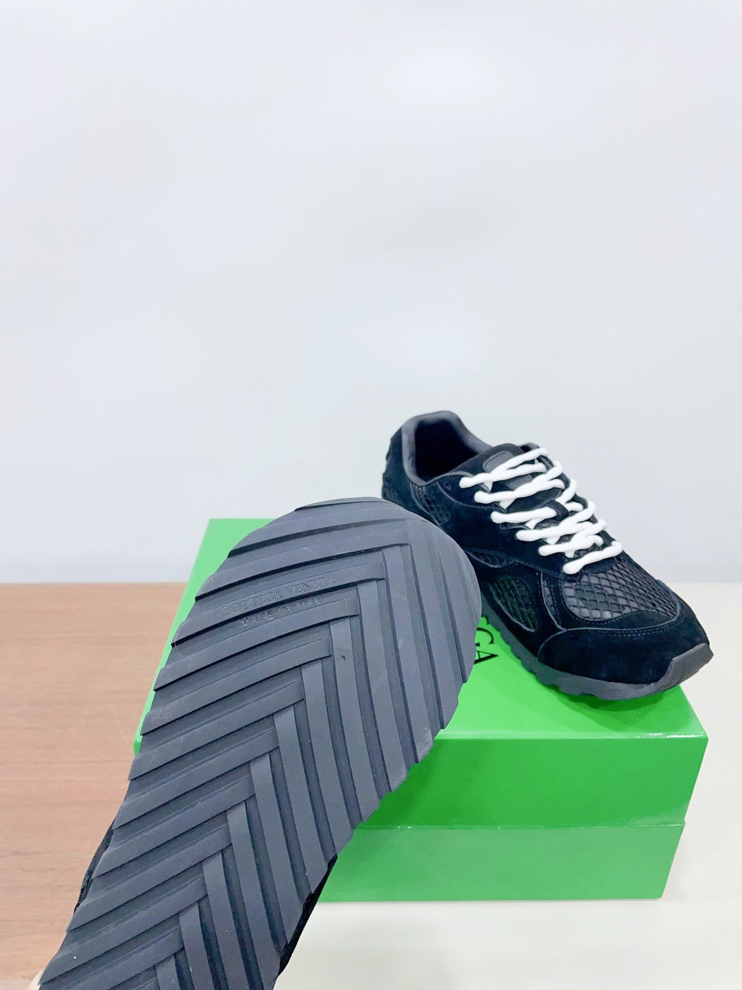 ORBIT SNEAKER IN BLACK SUEDE AND TECHNICAL MESH - 35