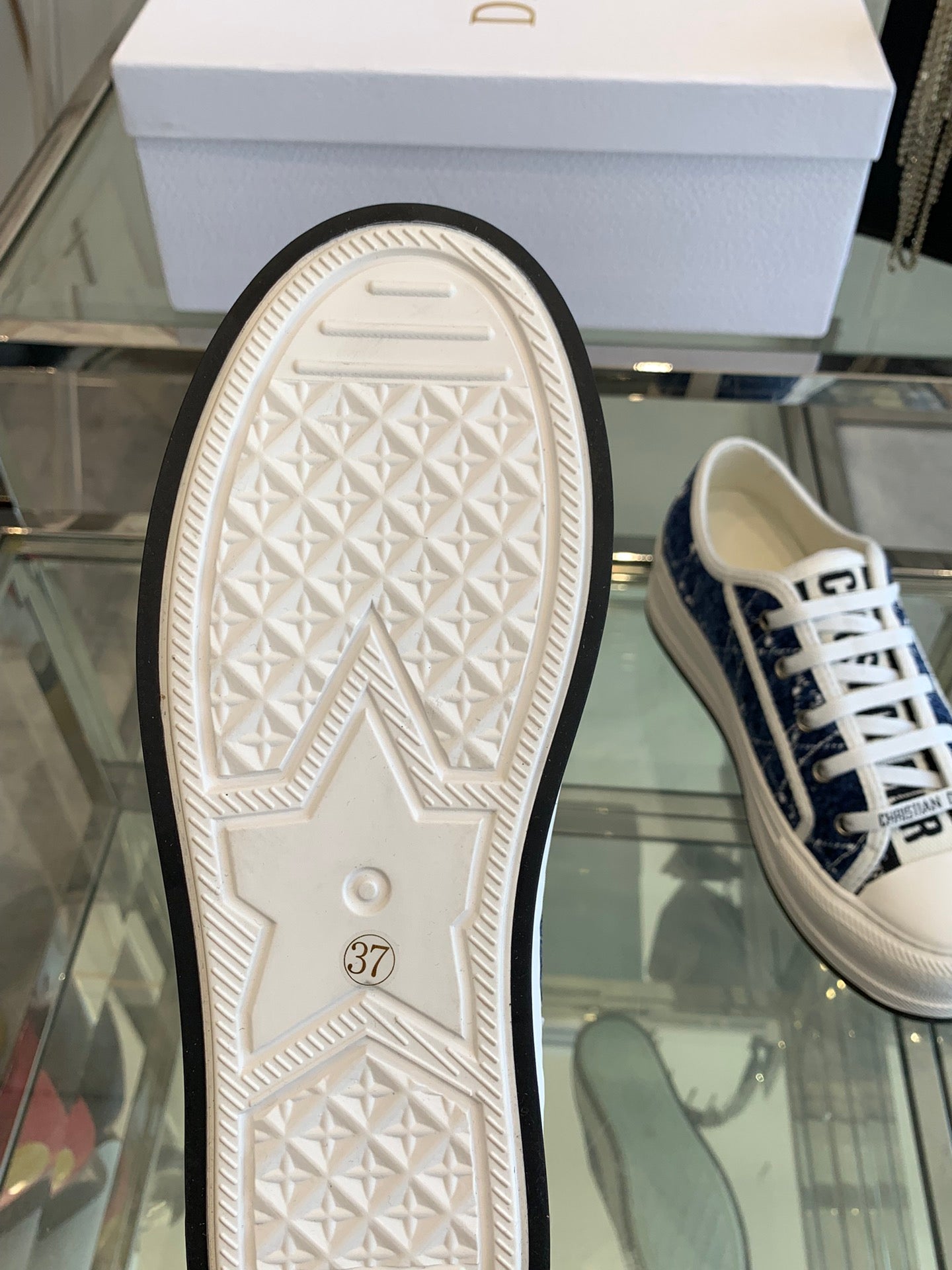 WALK'N PLATFORM SNEAKER DENIM BLUE CANNAGE TWEED - 35