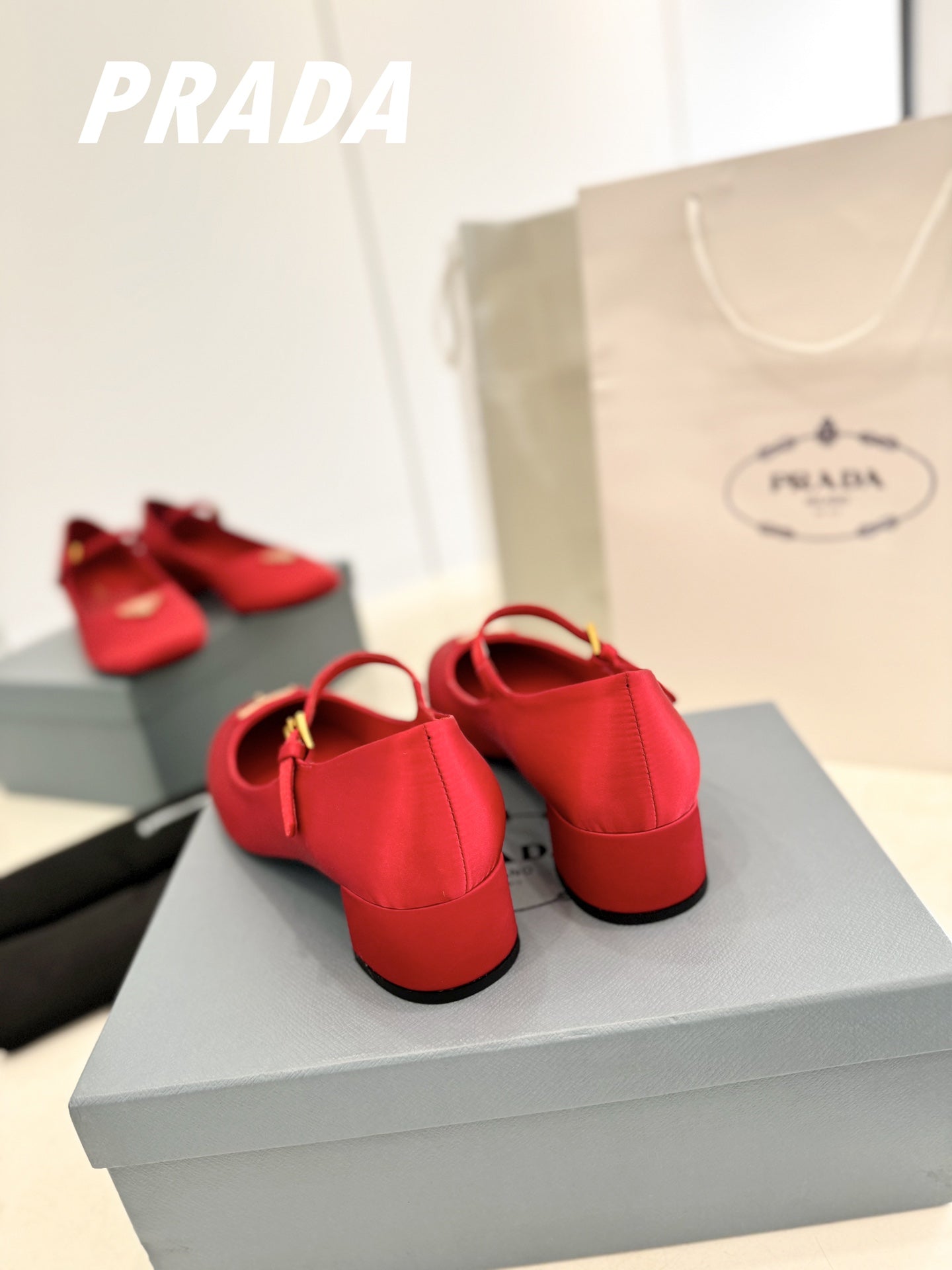 Pra Ballerina Pumps 40 Red Suede Fabric - 35