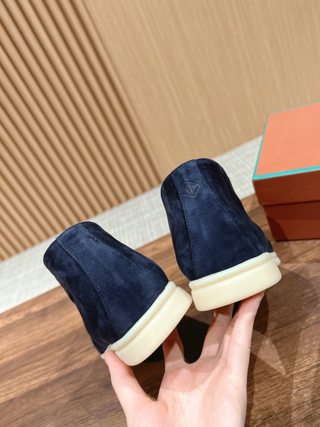 LP OPEN WALK LOAFERS NAVY SUEDE - 35