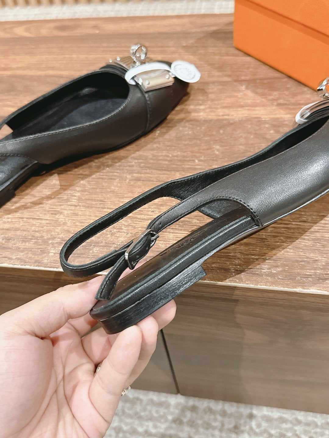 Innocente Slingback Suede Goatskin Black - 35