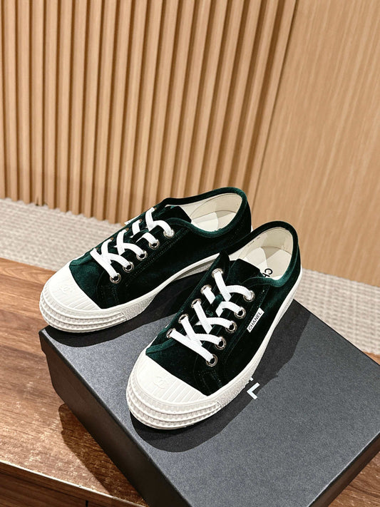 КРОСІВКИ CONVERSE ІЗ ТЕМНО-ЗЕЛЕНОГО ОКСАМИТУ - 35
