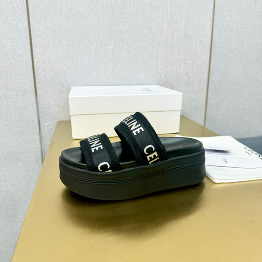 BLACK BLOCK SLIDE MESH NYLON AND TEXT WITH JACQUARD - 35