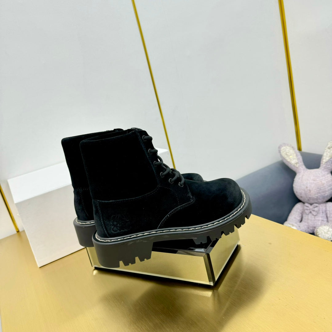 LW SIERRA COMBAT BOOT BLACK SUEDE - 35
