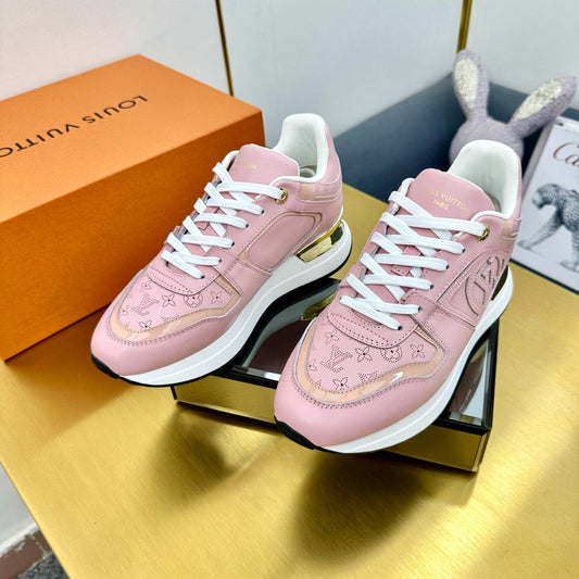 NEO RUN AWAY SNEAKER IN ROSE PINK CALFSKIN - 35