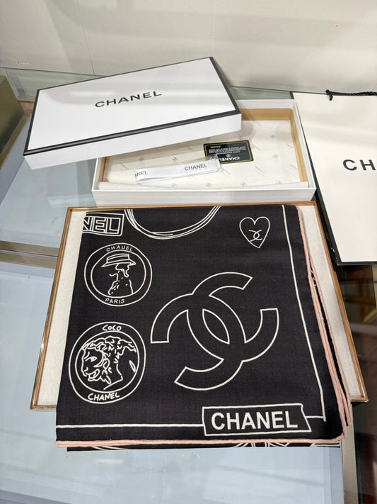 ХУСТКА CHANEL 25S 140 З ШОВКУ 732181