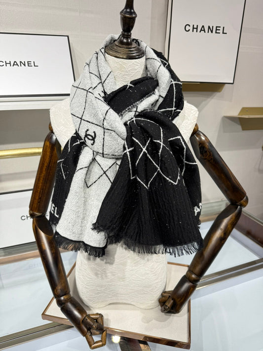 ШАРФ CHANEL 25S 195 З КАШМІРУ 880355