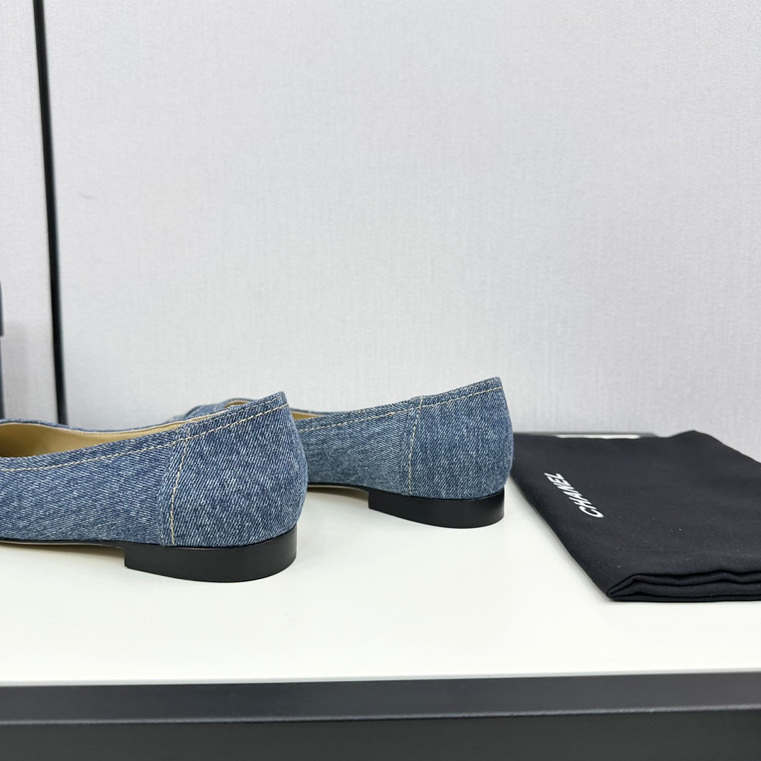 cc ballet flat blue denim 166815 - 35
