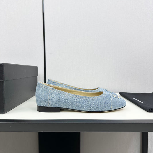 cc ballet flat light blue denim 166814 - 35